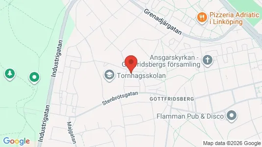 Apartments for rent i Linköping - kort over placeringen