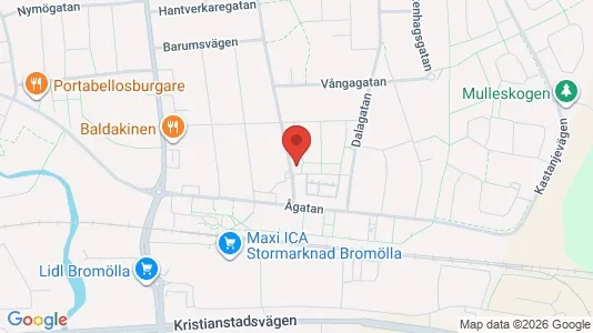 Apartments for rent i Bromölla - kort over placeringen