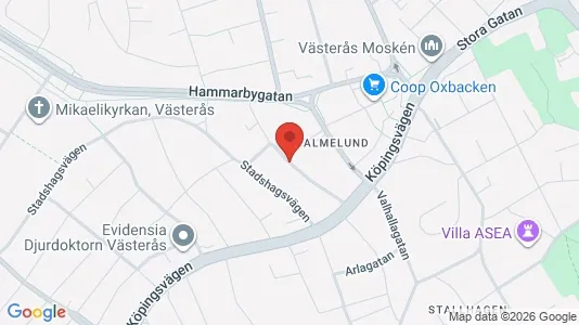 Apartments for rent i Västerås - kort over placeringen