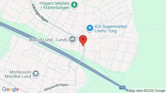 Apartments for rent i Lund - kort over placeringen