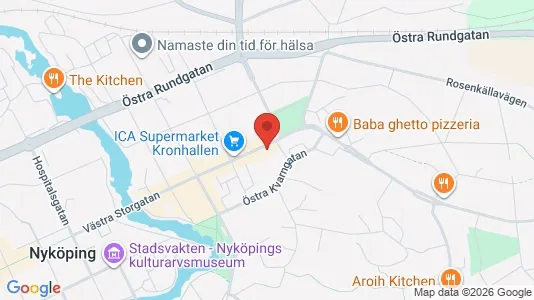 Apartments for rent i Nyköping - kort over placeringen