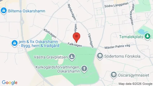 Apartments for rent i Oskarshamn - kort over placeringen