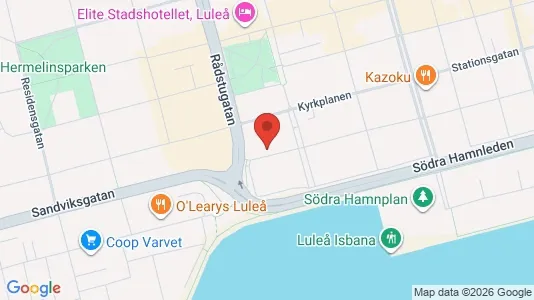 Apartments for rent i Luleå - kort over placeringen