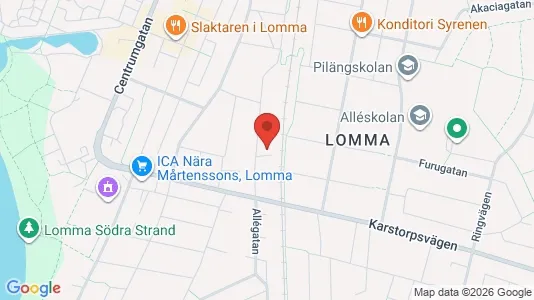 Apartments for rent i Lomma - kort over placeringen