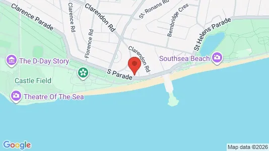 Apartments for rent i Southsea - Hampshire - kort over placeringen