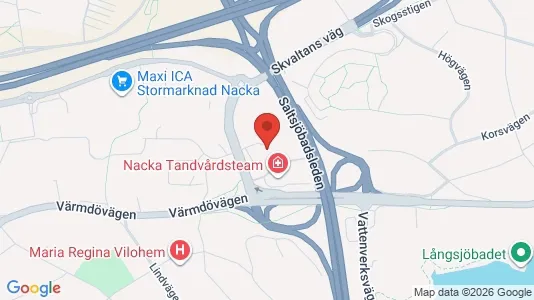 Apartments for rent i Nacka - kort over placeringen