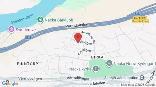 Apartments for rent i Nacka - kort over placeringen