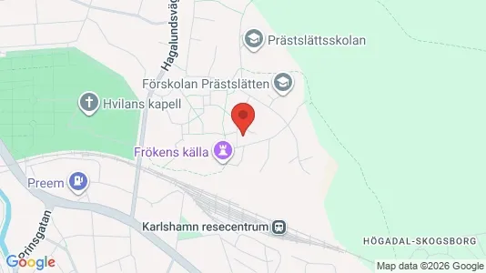 Apartments for rent i Karlshamn - kort over placeringen
