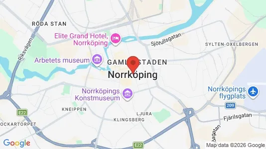 Houses for rent i Norrköping - kort over placeringen