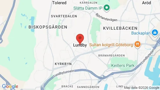 Rooms for rent i Lundby - kort over placeringen