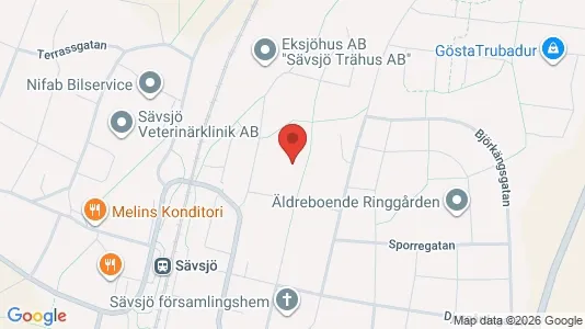 Apartments for rent i Sävsjö - kort over placeringen