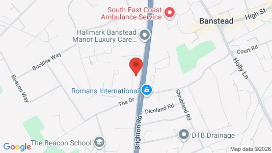 Apartments for rent i Banstead - Surrey - kort over placeringen