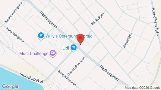 Apartments for rent i Östersund - kort over placeringen