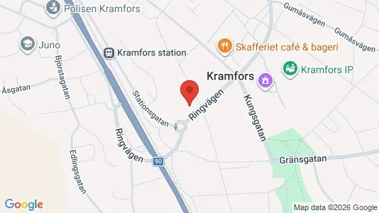 Apartments for rent i Kramfors - kort over placeringen