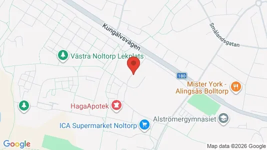 Apartments for rent i Alingsås - kort over placeringen