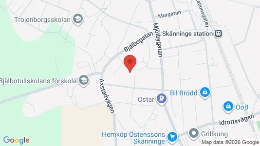 Apartments for rent i Mjölby - kort over placeringen