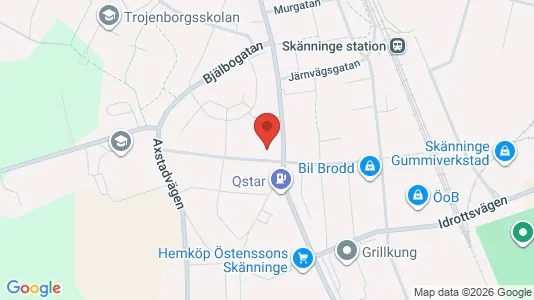 Apartments for rent i Mjölby - kort over placeringen