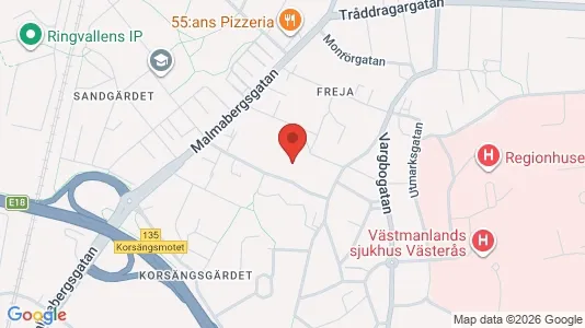 Apartments for rent i Västerås - kort over placeringen