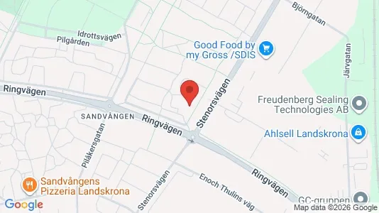 Apartments for rent i Landskrona - kort over placeringen