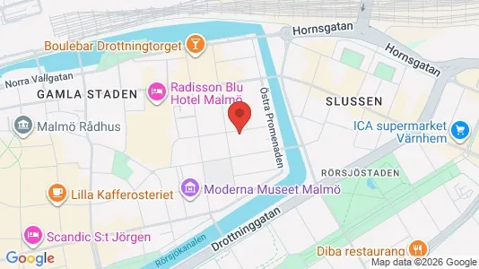 Apartments for rent i Malmö City - kort over placeringen