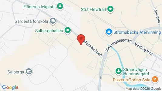 Apartments for rent i Sala - kort over placeringen