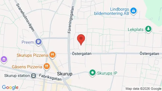 Apartments for rent i Skurup - kort over placeringen