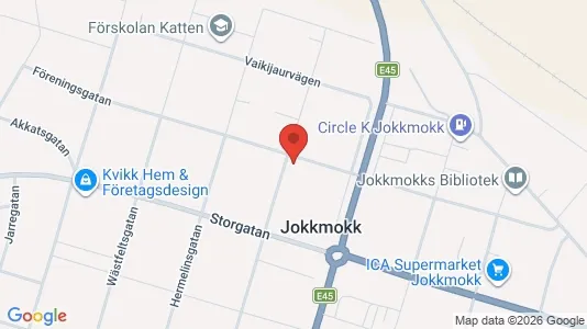 Apartments for rent i Jokkmokk - kort over placeringen