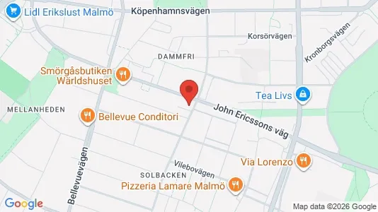 Apartments for rent i Malmö City - kort over placeringen