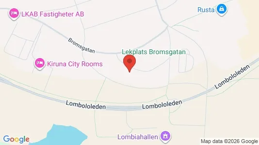 Apartments for rent i Kiruna - kort over placeringen