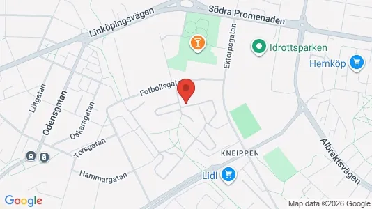 Apartments for rent i Norrköping - kort over placeringen