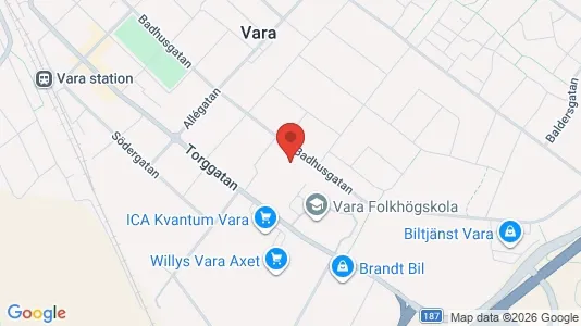 Apartments for rent i Vara - kort over placeringen