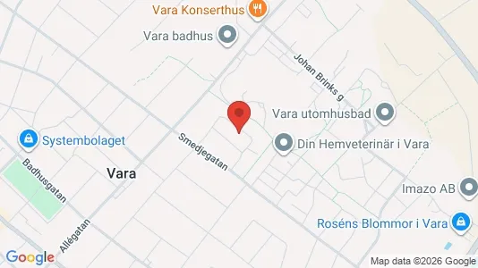Apartments for rent i Vara - kort over placeringen