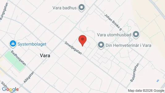 Apartments for rent i Vara - kort over placeringen