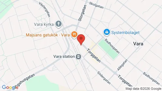 Apartments for rent i Vara - kort over placeringen