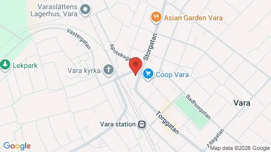 Apartments for rent i Vara - kort over placeringen