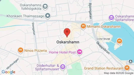 Apartments for rent i Oskarshamn - kort over placeringen