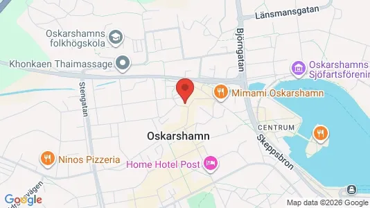 Apartments for rent i Oskarshamn - kort over placeringen