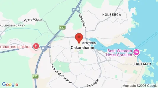 Apartments for rent i Oskarshamn - kort over placeringen