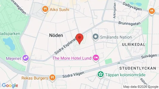 Apartments for rent i Lund - kort over placeringen
