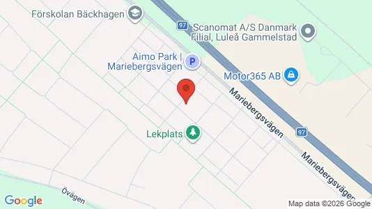 Apartments for rent i Luleå - kort over placeringen