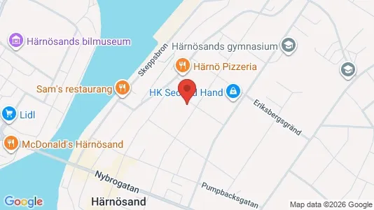 Apartments for rent i Härnösand - kort over placeringen