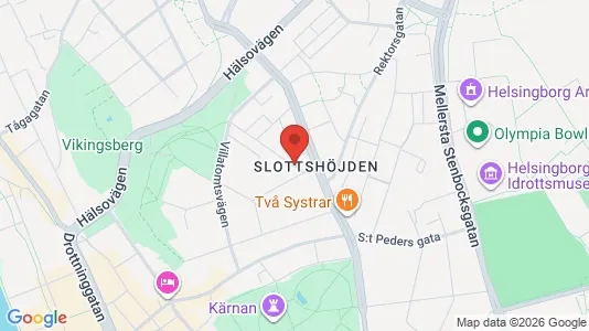 Apartments for rent i Helsingborg - kort over placeringen
