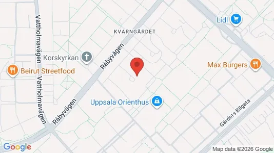Apartments for rent i Uppsala - kort over placeringen