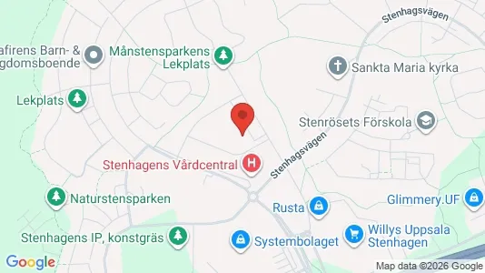 Apartments for rent i Uppsala - kort over placeringen