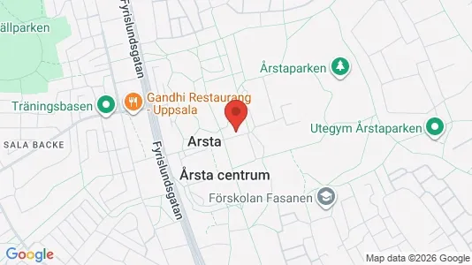 Apartments for rent i Uppsala - kort over placeringen