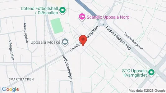 Apartments for rent i Uppsala - kort over placeringen