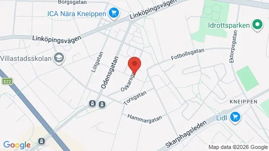 Apartments for rent i Norrköping - kort over placeringen