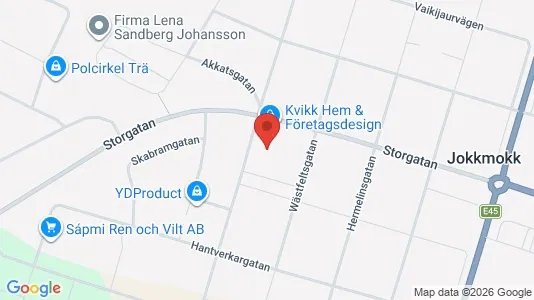 Apartments for rent i Jokkmokk - kort over placeringen