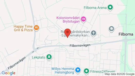 Apartments for rent i Helsingborg - kort over placeringen