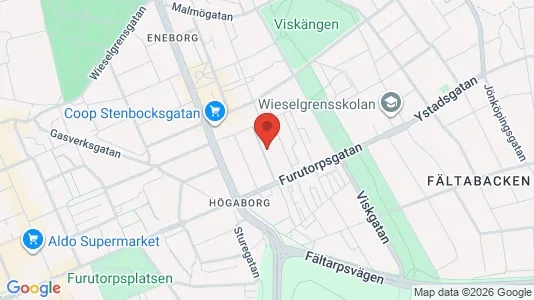 Apartments for rent i Helsingborg - kort over placeringen